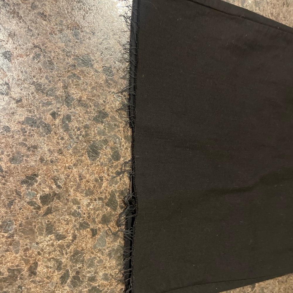 Zara Elegant raw edge Black Strapless Dress - Picture 7 of 8